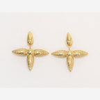 Gold Cross Studs