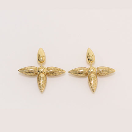 Gold Cross Studs