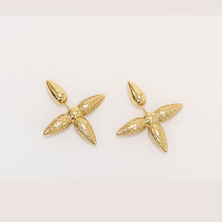 Gold Cross Studs