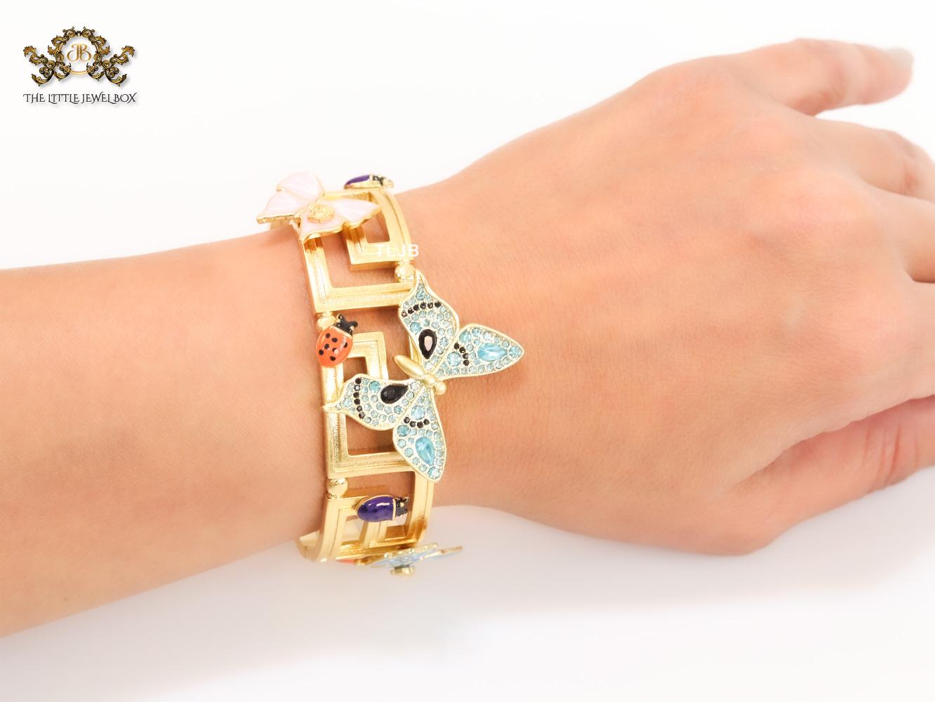 Medusa gold garden bracelet