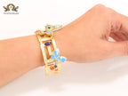 Medusa gold garden bracelet