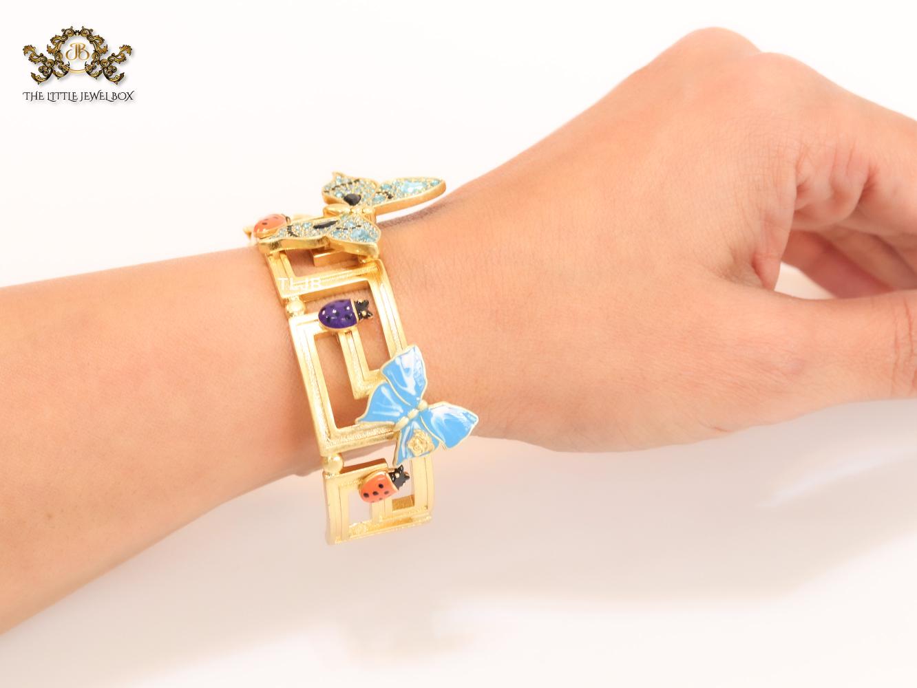 Medusa gold garden bracelet