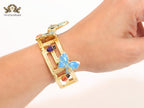 Medusa gold garden bracelet