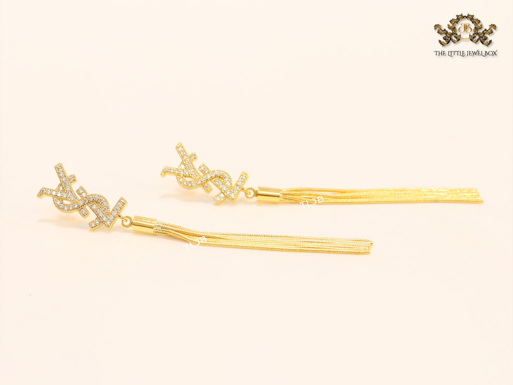 Alphabet Y and L tassel dangles