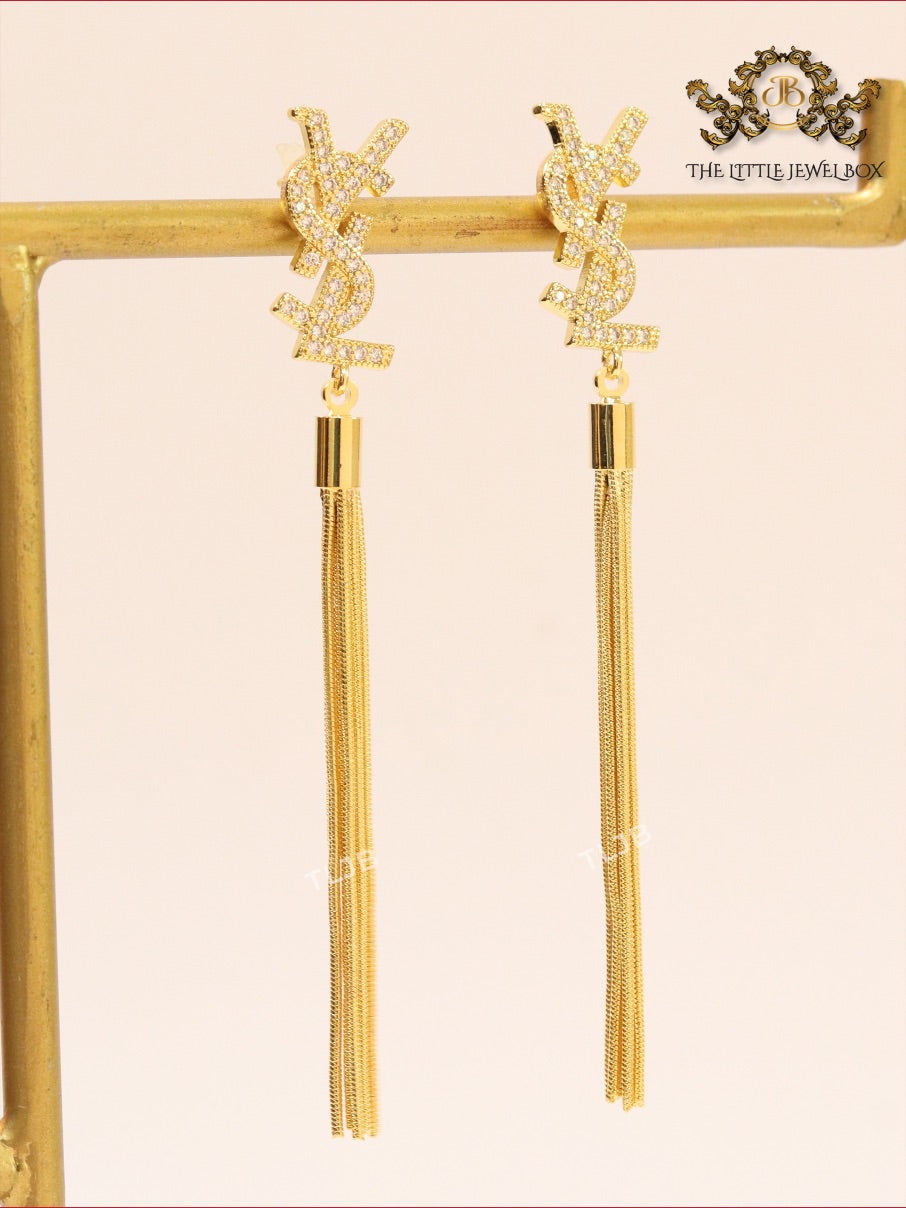 Alphabet Y and L tassel dangles