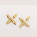 Gold Cross Studs