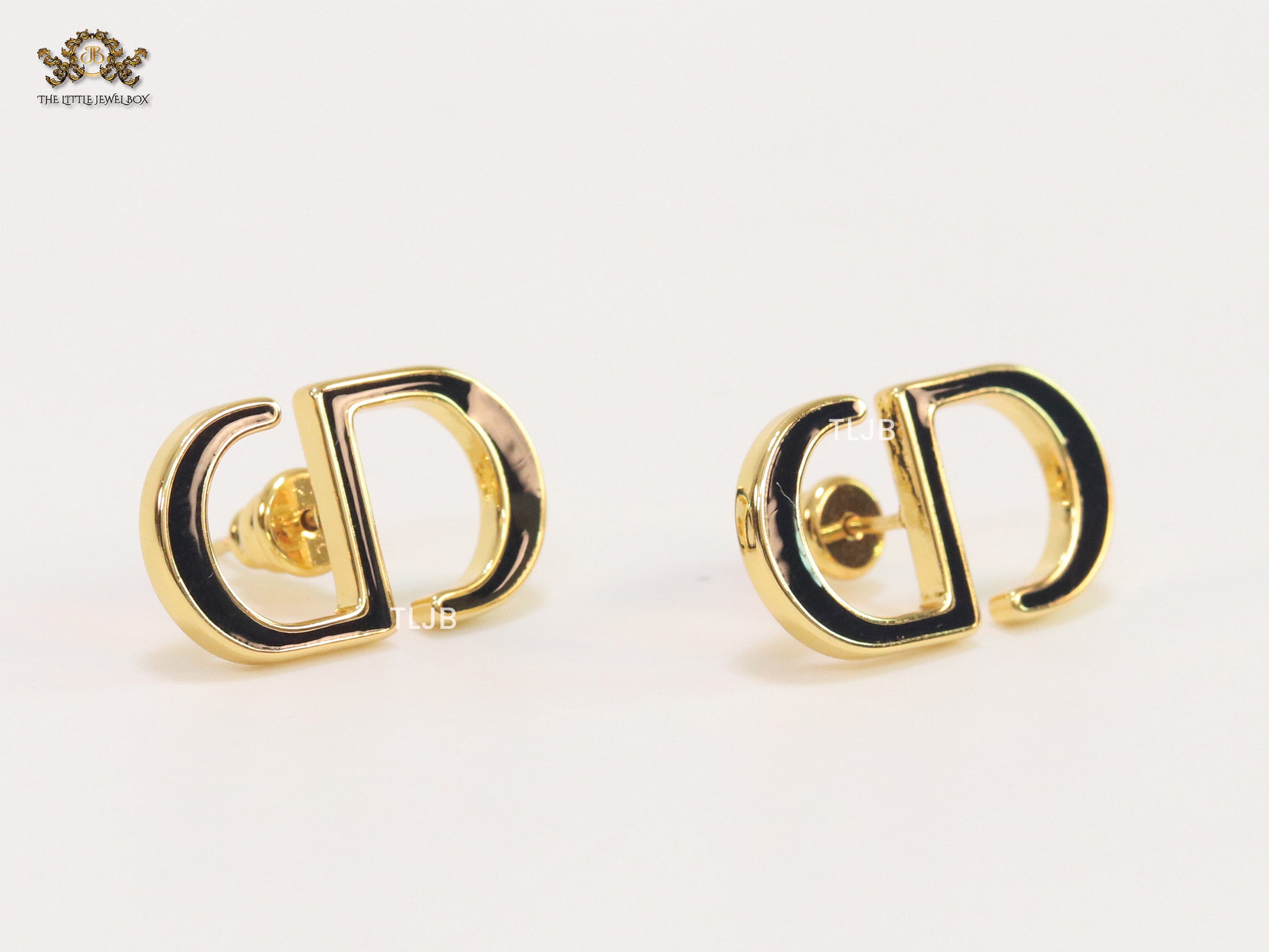 C&D Black Enamel Studs