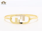 Double F and cz bracelet