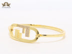 Double F and cz bracelet