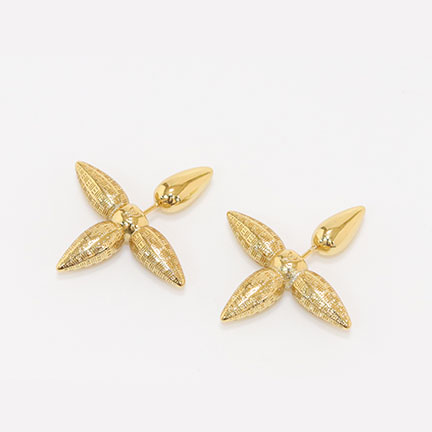 Gold Cross Studs