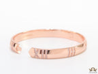 Rose gold bracelet with cz roman numerals