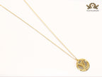Alphabet L long gold chain