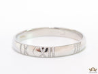 Platinum plated bracelet with cz roman numerals