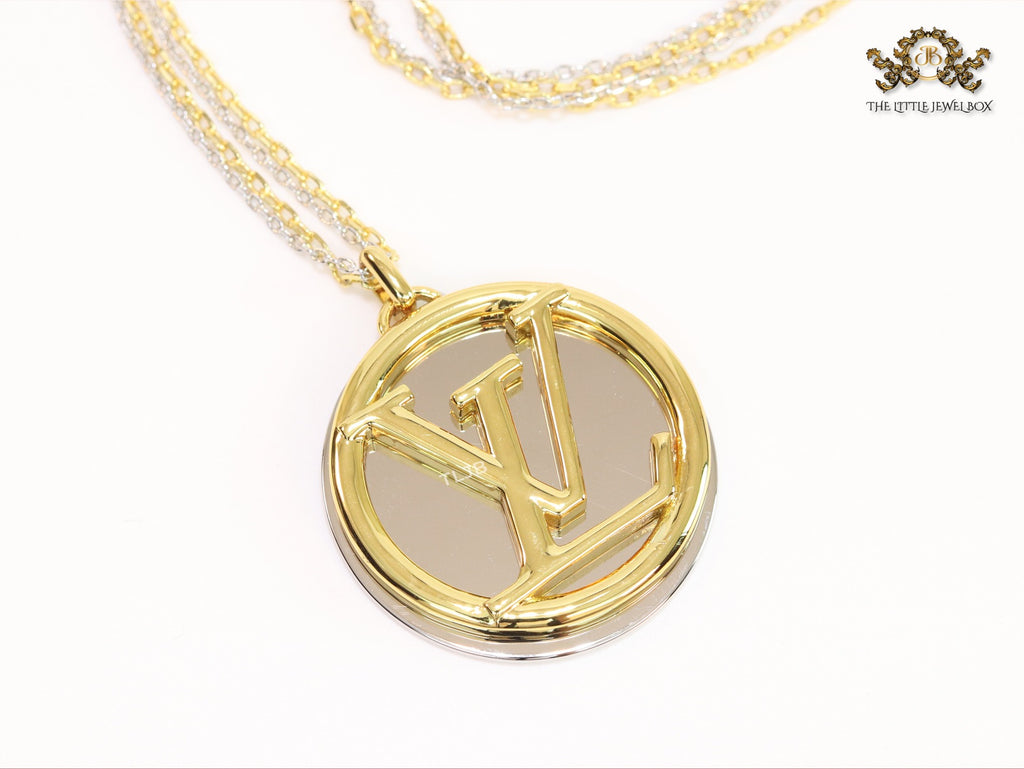 Alphabet L long gold chain