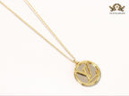 Alphabet L long gold chain