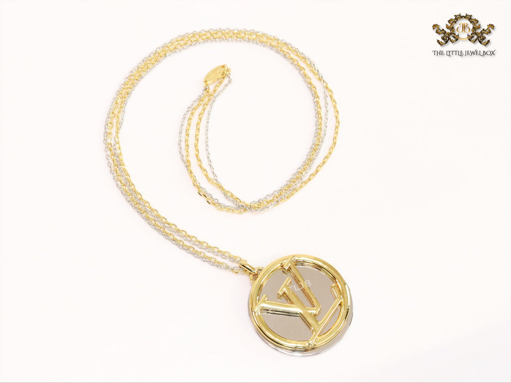 Alphabet L long gold chain