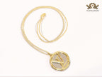 Alphabet L long gold chain