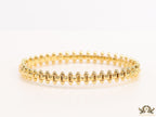 Simple gold plated bracelet with gold plated details