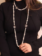 Double C pearl long chain