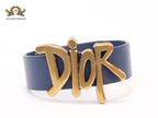 Alphabet D and blue belted bracelet