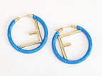 Blue Alphabet F Hoops