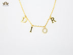 Alphabet D charm chain Small