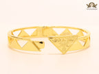 Gold triangle cut bracelet