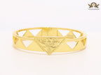 Gold triangle cut bracelet
