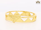 Gold triangle cut bracelet