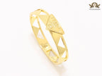Gold triangle cut bracelet