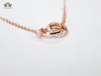 Double O chain in rose gold