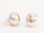 Alphabet YSL white studs