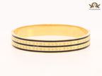Black & gold stripes bracelet