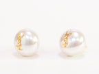Alphabet YSL white studs