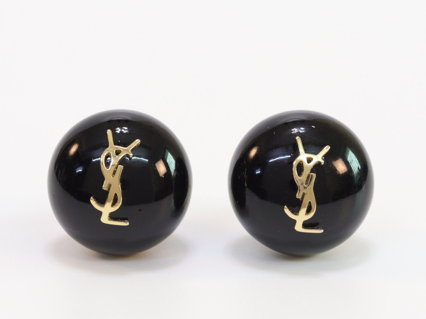 Alphabet YSL black studs