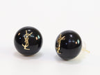 Alphabet YSL black studs