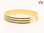 Black & gold stripes bracelet