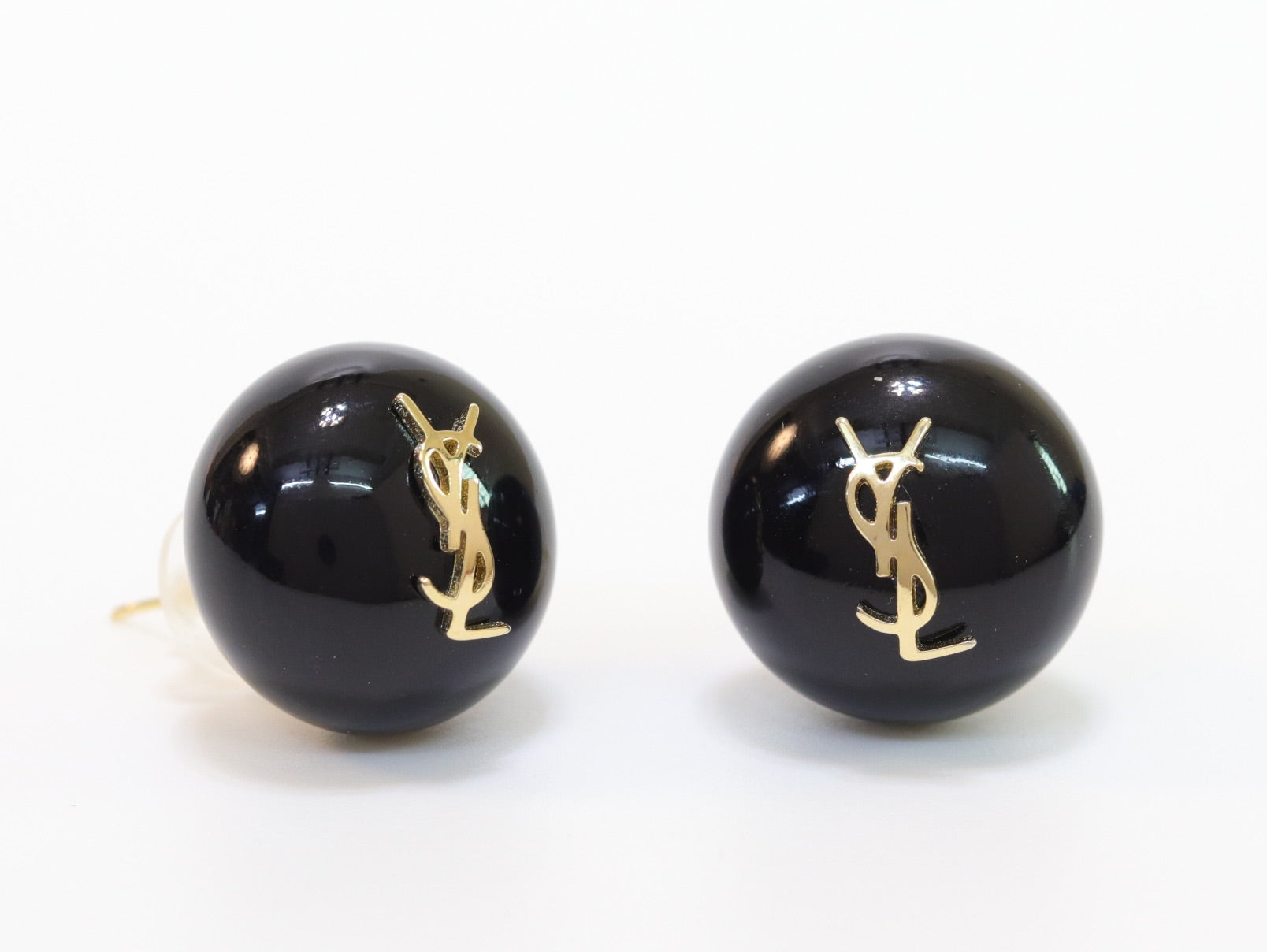 Alphabet YSL black studs