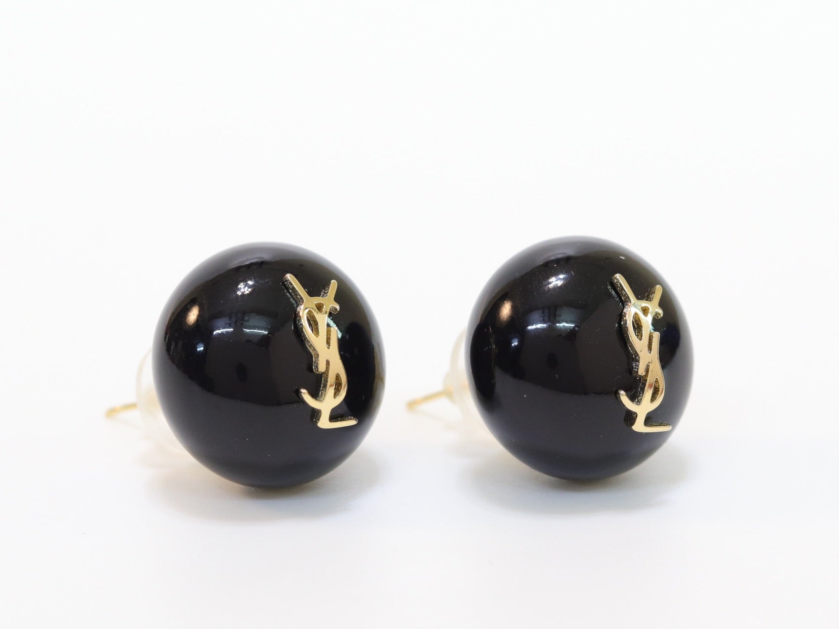 Alphabet YSL black studs