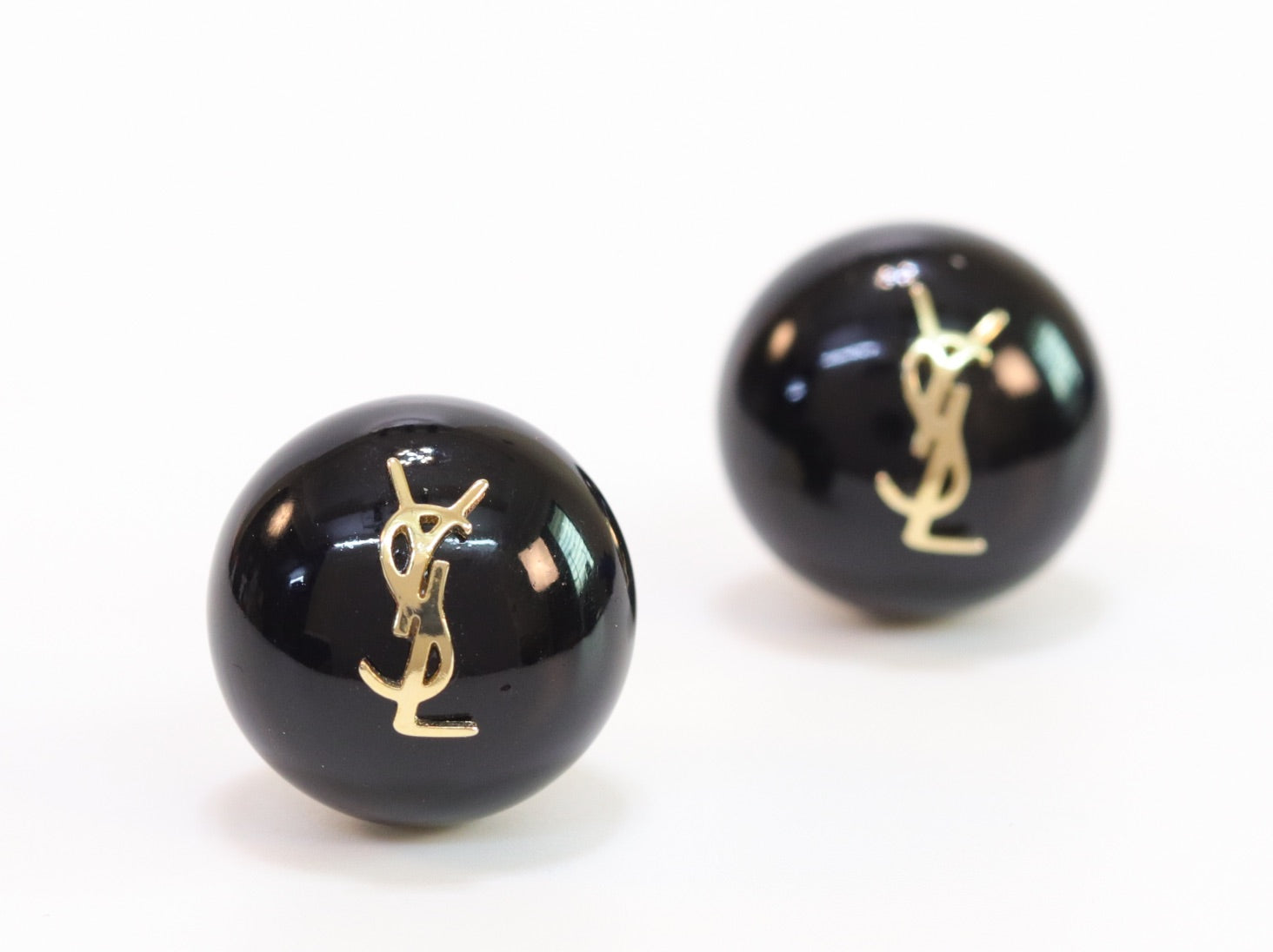 Alphabet YSL black studs
