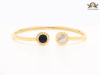 Black & white openable bracelet