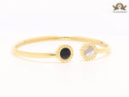 Black & white openable bracelet