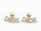 Alphabet CD pearl dangles with CZ