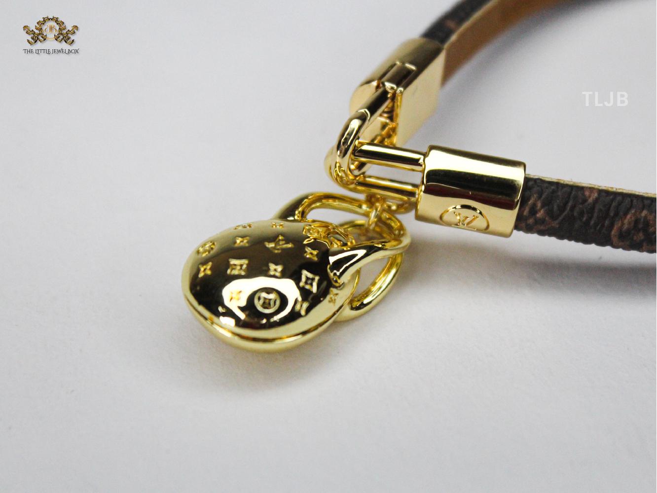 Alphabet L & V  bracelet with golden charm