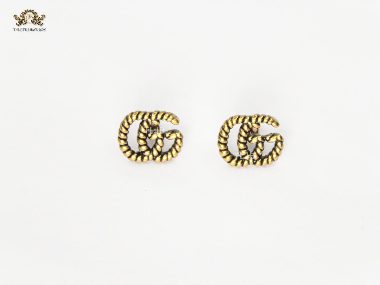 Antique double G studs Medium