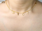 Alphabet D charm chain Small
