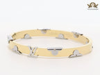 Alphabet L- platinum and gold bracelet