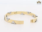 Alphabet L- platinum and gold bracelet