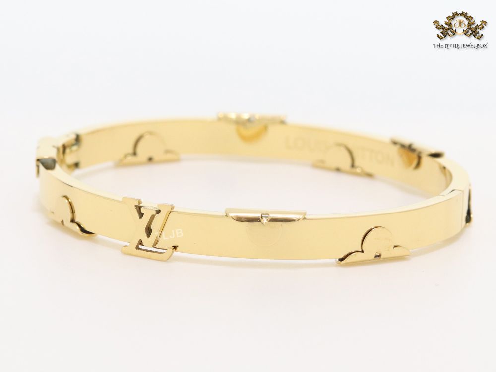 Alphabet L- gold bracelet