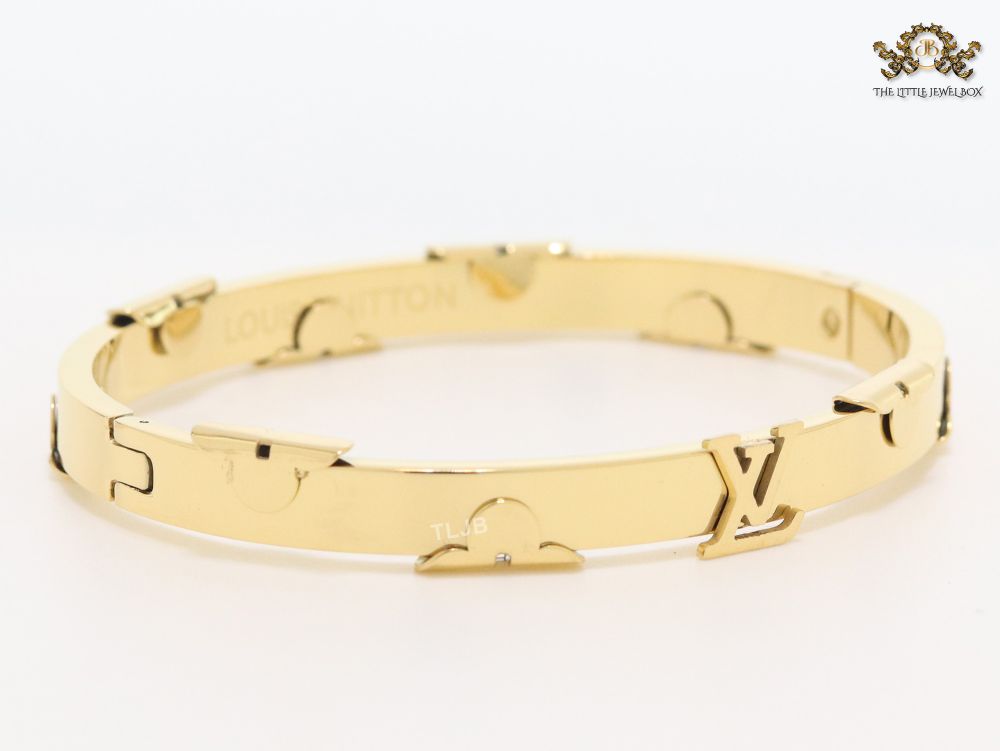 Alphabet L- gold bracelet
